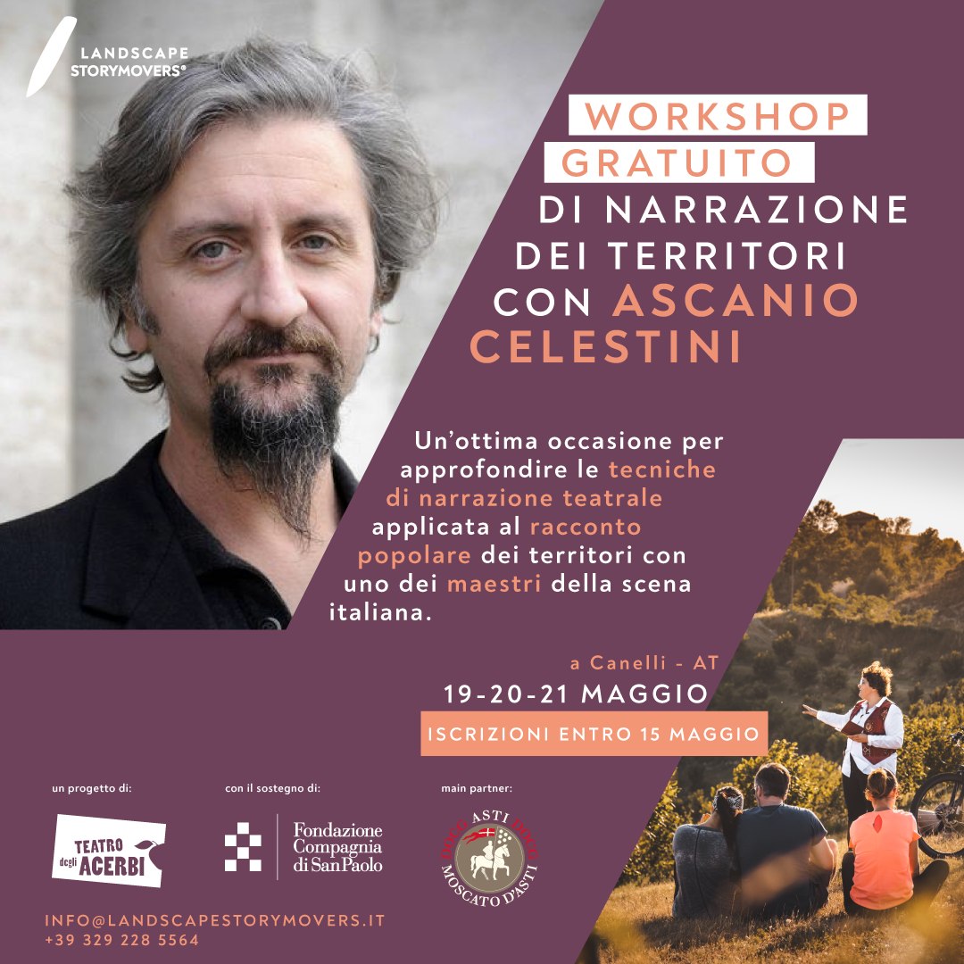Canelli | Workshop di narrazione dei territori con Ascanio Celestini
