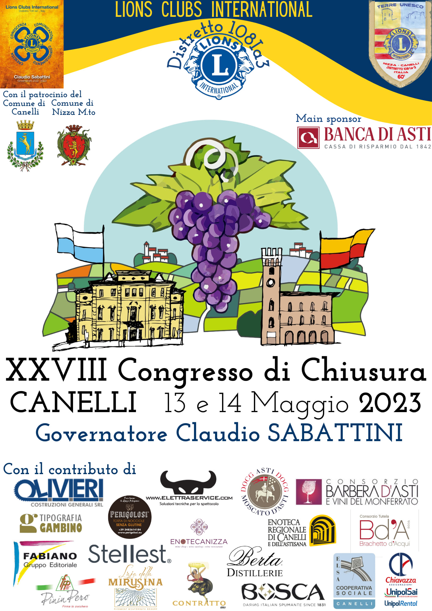 Canelli | Congresso di chiusura del Governatore Claudio Sabattin